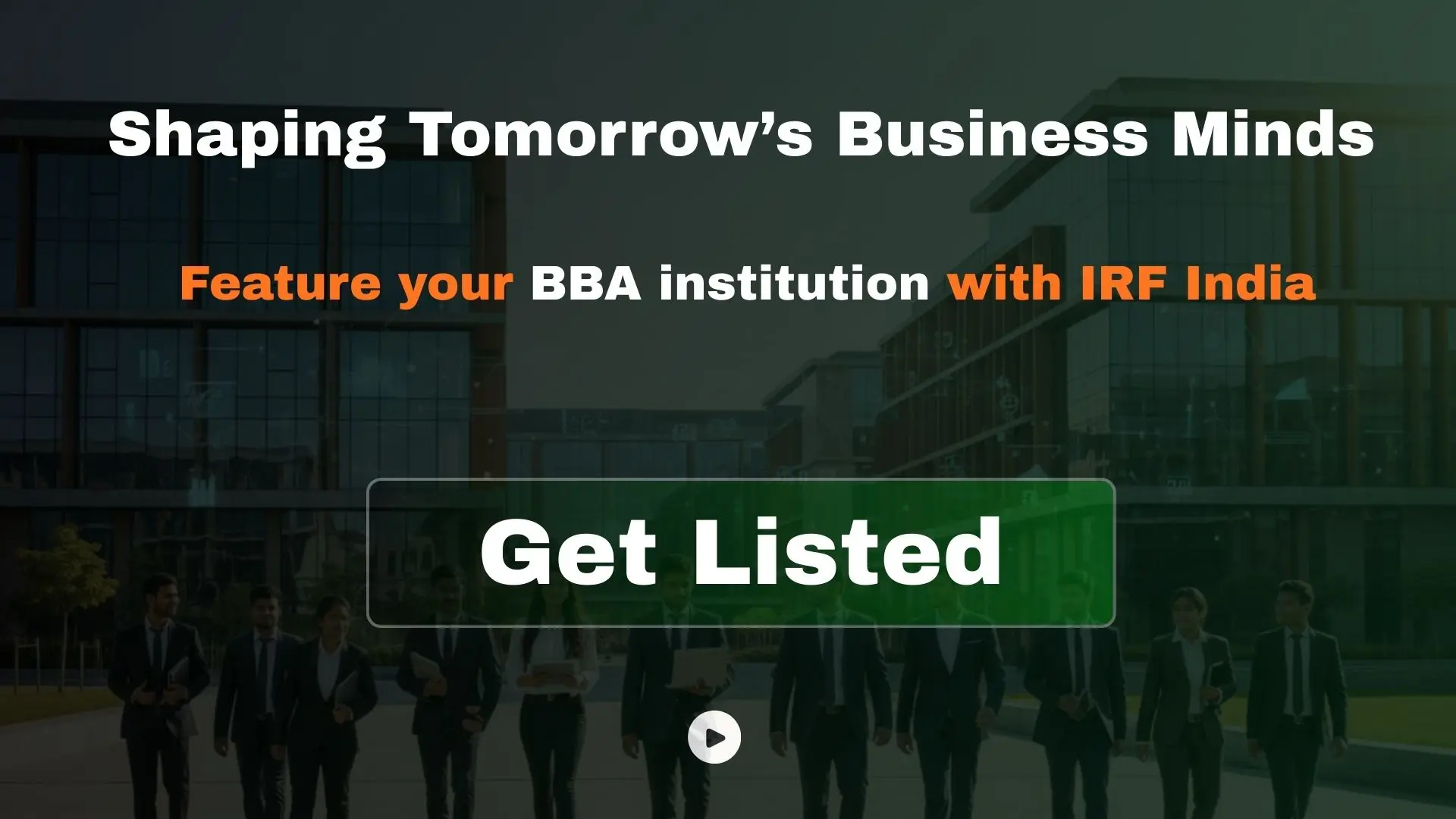 IRF INDIA- BBA RANKING SURVEY 2026